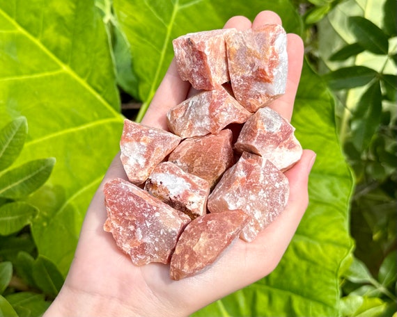 Red Aventurine Rough Natural Stones: Choose How Many Pieces (Premium Quality 'A' Grade Red Aventurine Crystals)