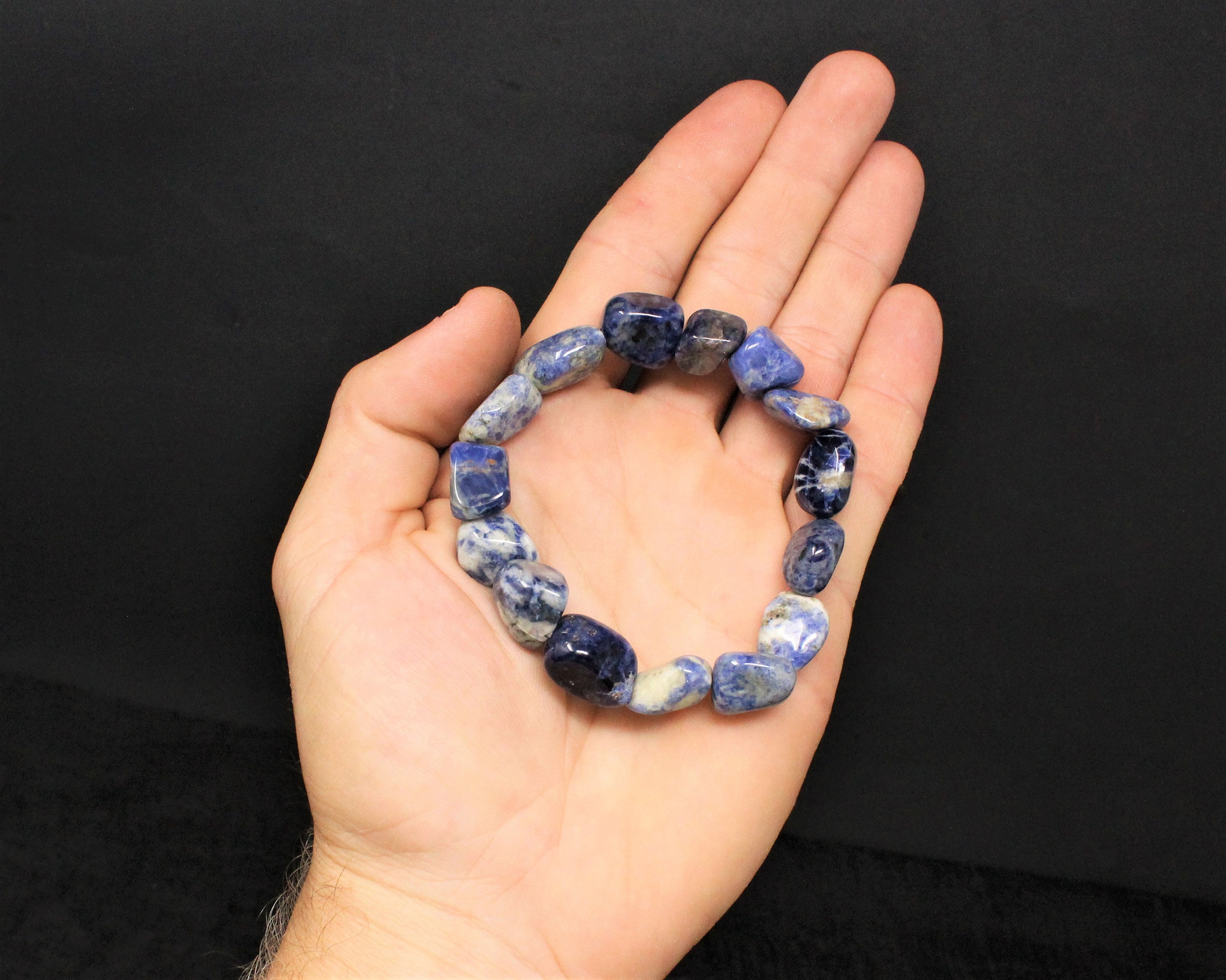 Sodalite Tumbled Gemstone Bracelet 68 mm Stones (Tumbled Sodalite