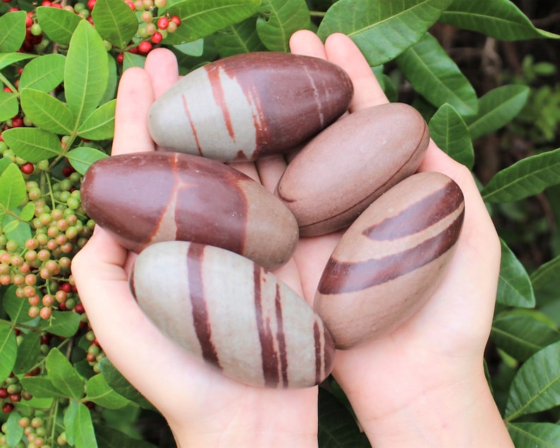 Shiva Lingam Stones, Sacred Stones from Narmada River India