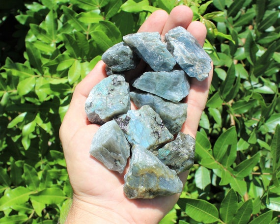 Labradorite Rough Natural Stones: Choose How Many Pieces (Premium Quality 'A' Grade)