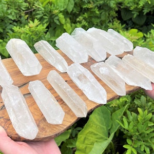 LARGE Clear Quartz Crystal Points 4&quot; - 5&quot; Choose How Many (&#39;A&#39; Grade Natural Clear Quartz Crystal Points, Quartz Points)