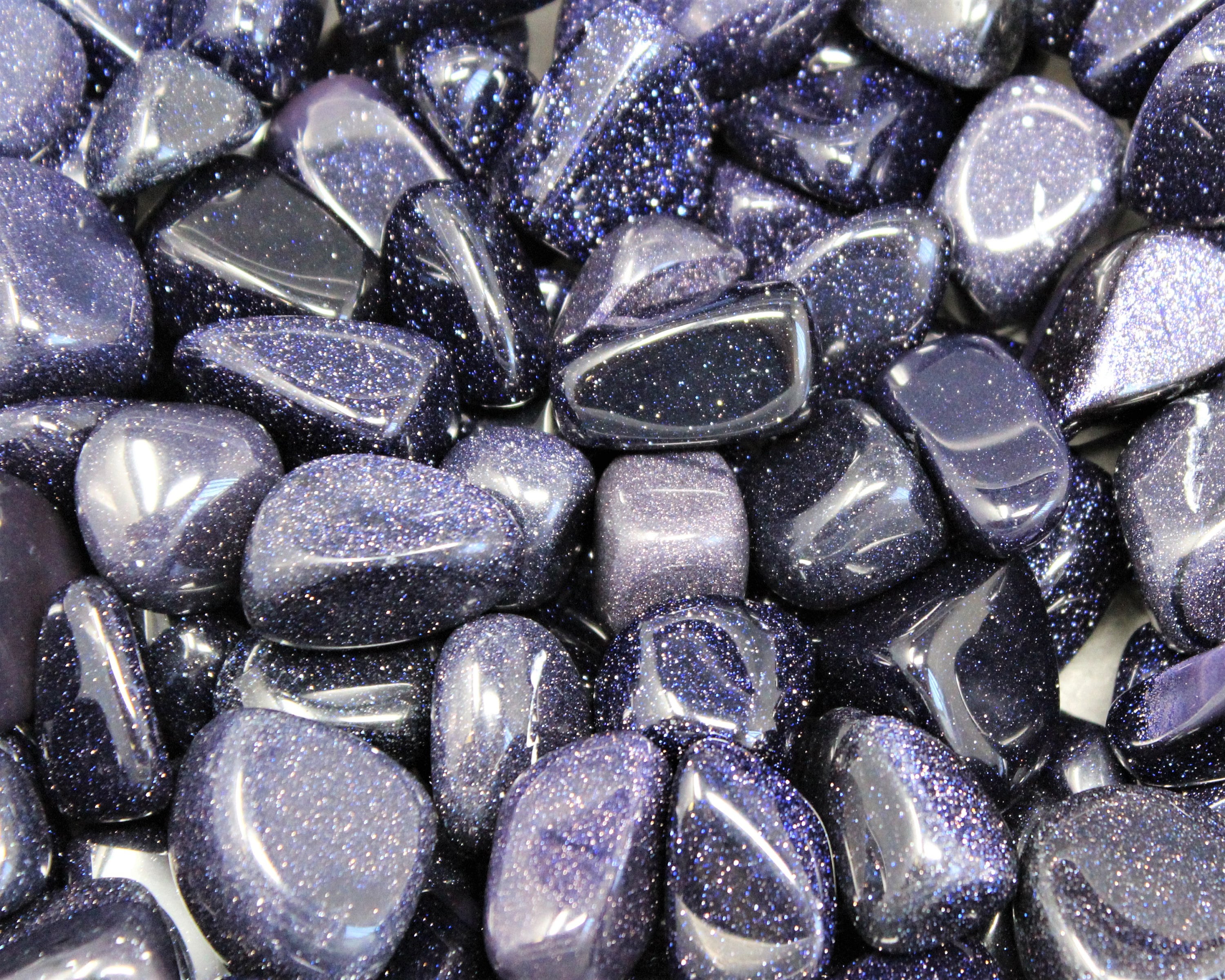 Goldstone and Blue Goldstone Tumbles Goldstone and Blue Goldstone Tumbles