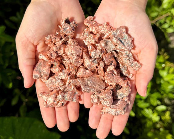 Raw Natural Copper Nuggets - Native Michigan Copper Minerals - Wholesale Bulk Lots ('A' Grade)