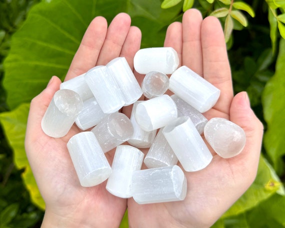 LARGE Selenite Tumbled Stones: Choose How Many Pieces (Premium Quality 'A' Grade Selenite Crystals)
