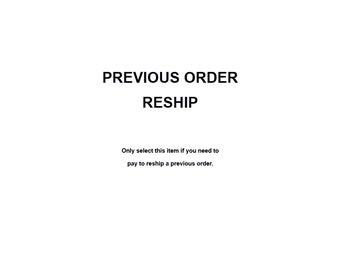 Reship / Redirect My Order!