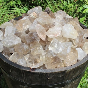 Smoky Quartz Rough Natural Stones: Choose Ounces or lb Bulk Wholesale Lots (Premium Quality 'A' Grade Smoky Quartz Crystals)