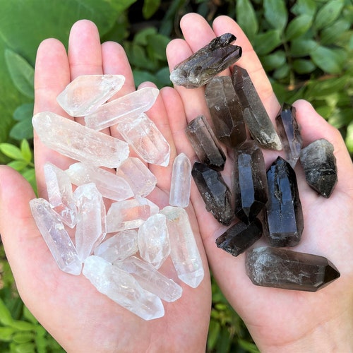 Smoky Quartz Crystal Points Choose Ounces or Lb Bulk Etsy