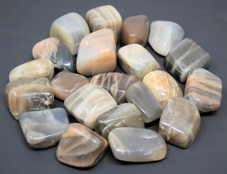 Black Moonstone Tumbled Stones: Choose How Many Pieces Premium Quality 'A' Grade 20