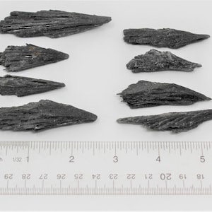 Black Kyanite Blades, Large 2 3, Extra Large 3 4, or HUGE 4 5: Choose How Many Pieces Premium Quality 'A' Grade image 10