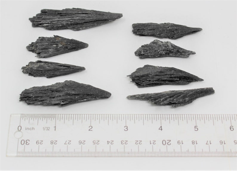 Black Kyanite Blades, Large 2 3, Extra Large 3 4, or HUGE 4 5: Choose How Many Pieces Premium Quality 'A' Grade image 10