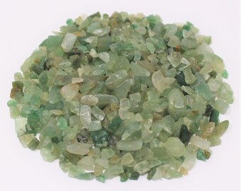 PRE-SALE 16Ft 5~10mm Green Aventurine Chips Beaded Chain Wire Wrapped DIY BJT047 