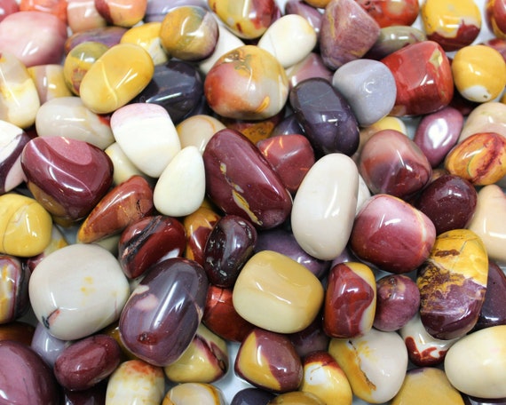 Mookaite Tumbled Stones: Choose Ounces or lb Bulk Wholesale Lots (Premium Quality 'A' Grade)