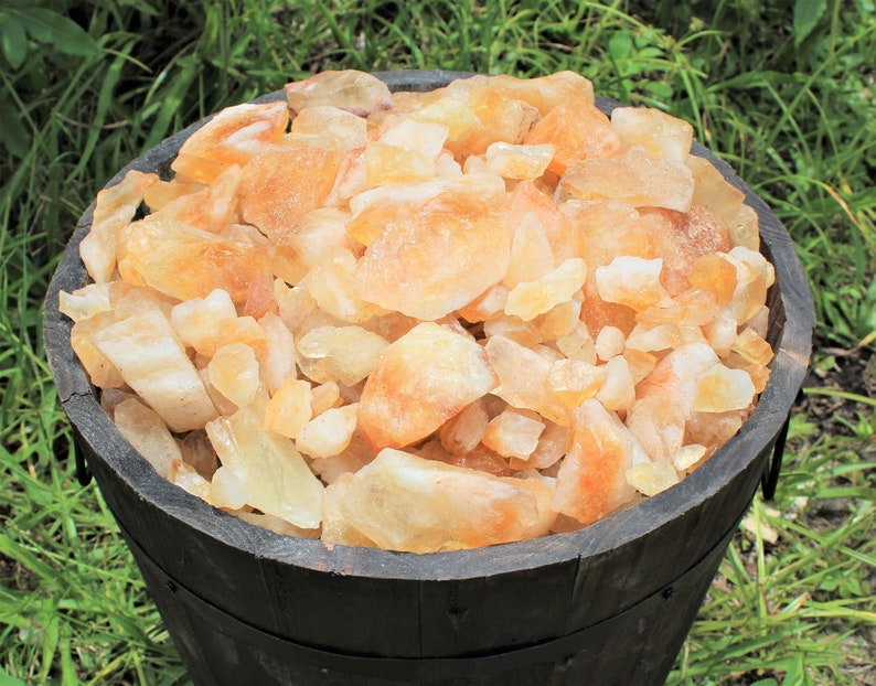 LARGE Rough Citrine Chunks, 2 3: Choose How Many Pieces 'A' Grade Premium Quality Raw Citrine Crystals image 9