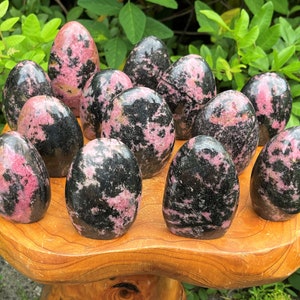 Rhodonite Freeform, Polished Free Standing Display Specimens: Choose Size (&#39;AAA&#39; Quality Rhodonite Crystal, Home Decor)