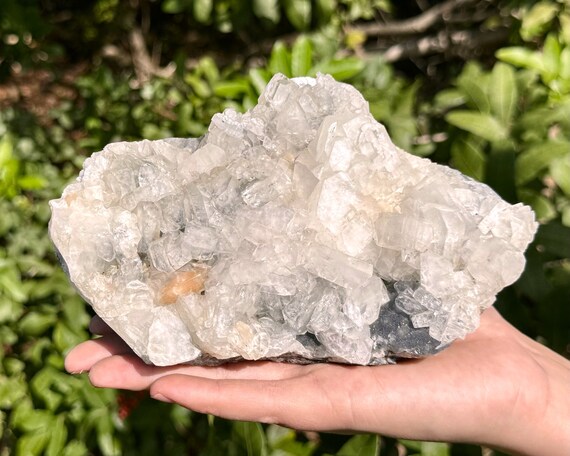 Apophyllite & Stilbite Crystal Cluster - EXACT SPECIMEN Shown (AAA Grade Premium Quality Natural Apophyllite Cluster with Inclusions, SB13)