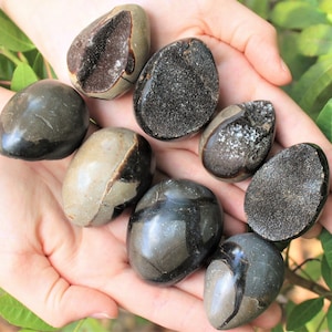Septarian Dragon Egg Crystal - Choose Size ('A' Grade Septarian Egg With Druze, from Madagascar)