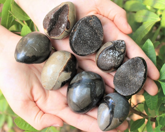 Septarian Dragon Egg Crystal - Choose Size ('A' Grade Septarian Egg With Druze, from Madagascar)