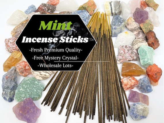 MINT Incense Sticks + FREE Mystery Crystal: Choose How Many (Wholesale Bulk Lots)