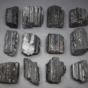 4 Selenite Towers & 4 Extra Grade Black Tourmaline Logs - Full Home Protection Crystal Kit image 9