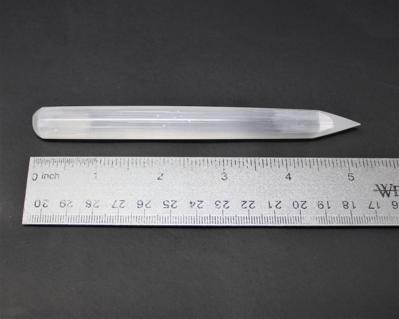 White Selenite Wand 6 Choose How Many, Bulk Discounts Selenite Pencil, Polished Selenite, Crystal Healing, Reiki, Meditation, Chakra image 7