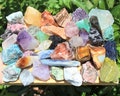 Crafters Collection Mixed Crystals: Bulk Gemstones, Natural Raw Crystals - Choose Ounces or lbs Wholesale Lots (Assorted Gemstone Gift Box)