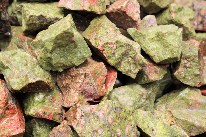 Unakite Raw Natural Stones Choose 4 oz 8 oz 1 lb 2 lb 5