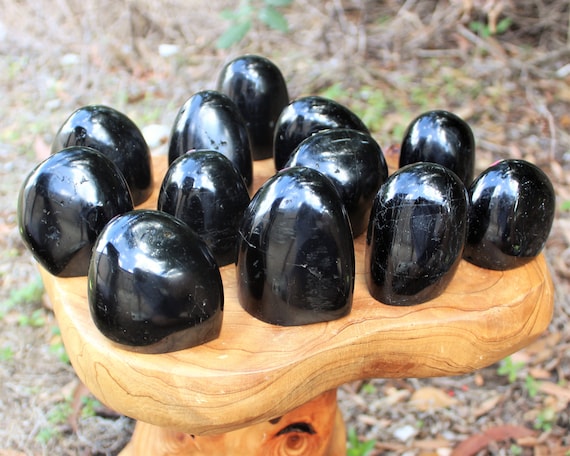 Polished Black Tourmaline Freeform, Free Standing Display Specimens - Choose Size ('AAA' Grade, Home Protection Crystal)