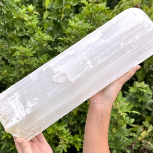 MASSIVE Selenite Logs, Natural White Selenite Crystals - Choose Size (HUGE Selenite Stick, Healing Crystals, Selenite Home Decor)