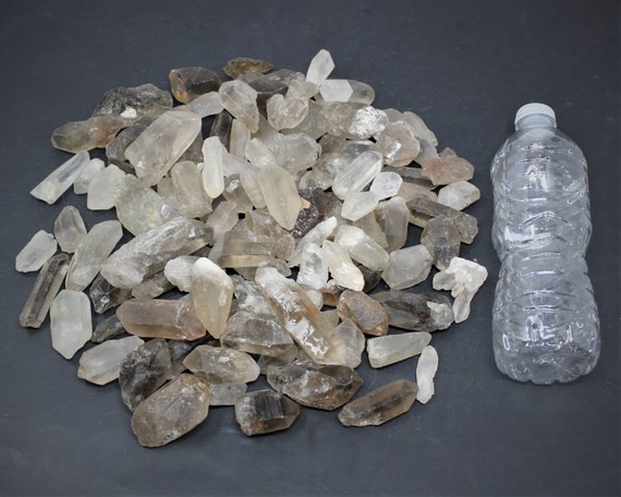 Smoky Quartz Crystal Points CLEARANCE: Choose Ounces or lbs Wholesale Bulk Lots ('B' Grade Smoky Quartz Points)