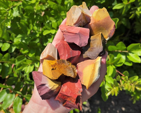 Mookaite Rough Natural Stones: Choose How Many Pieces (Premium Quality 'A' Grade)