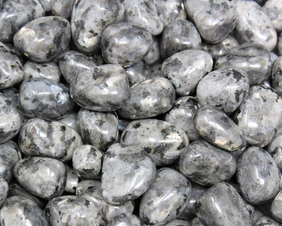 Larvikite Tumbled Stones: Choose Ounces or lb Bulk Wholesale Lots (Premium Quality 'A' Grade)