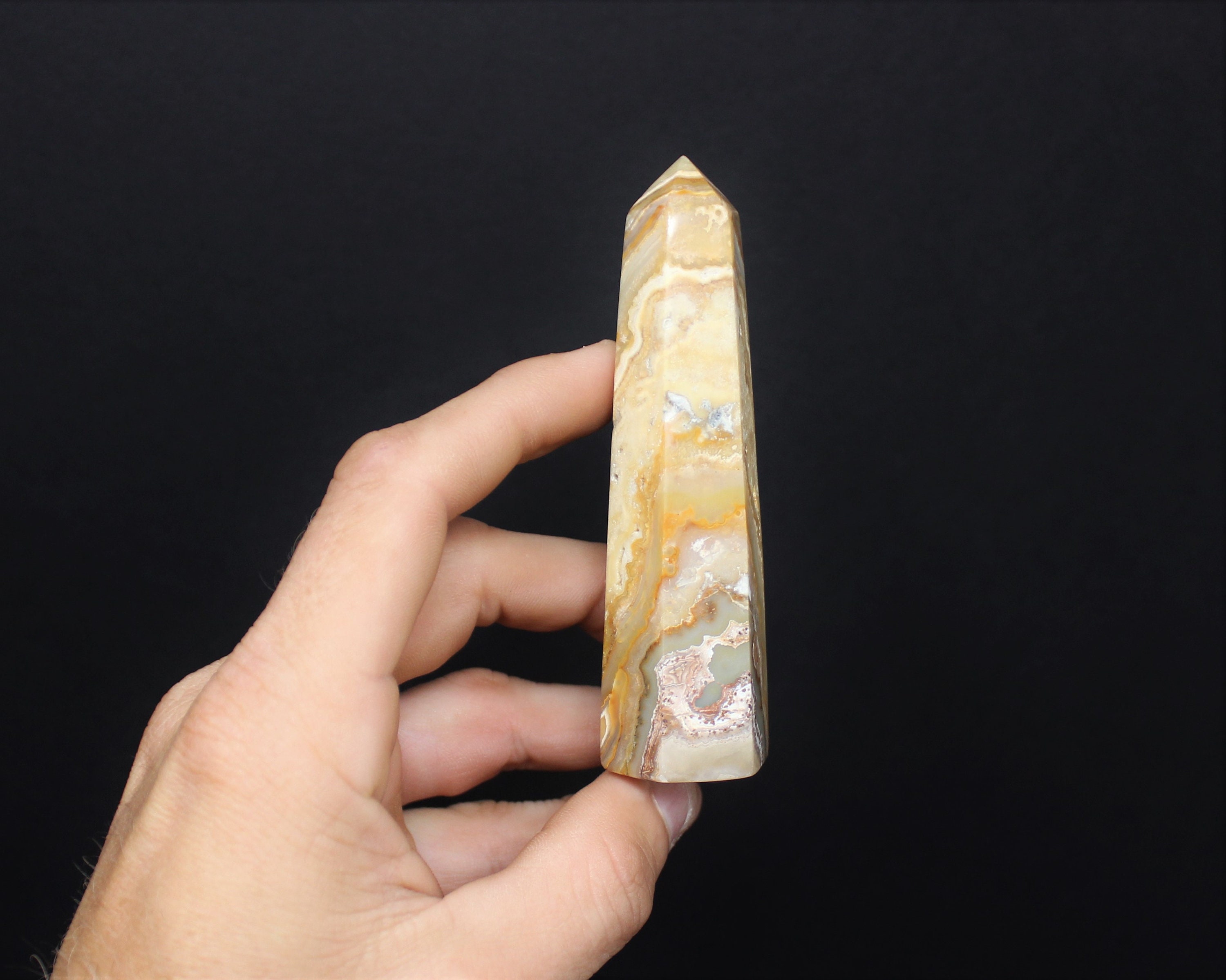 Indonesian Desert Jasper Obelisk (6Sided, 'A' Grade, Desert Jasper