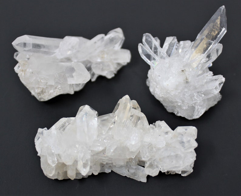 Clear Quartz Crystal Cluster Wholesale Bulk 8 12 Piece Box Etsy