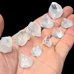 5 Pack Apophyllite Tips, Apophyllite Points & Pieces: Choose Number of Sets ('A' Grade, Apophyllite Crystal Pyramids)