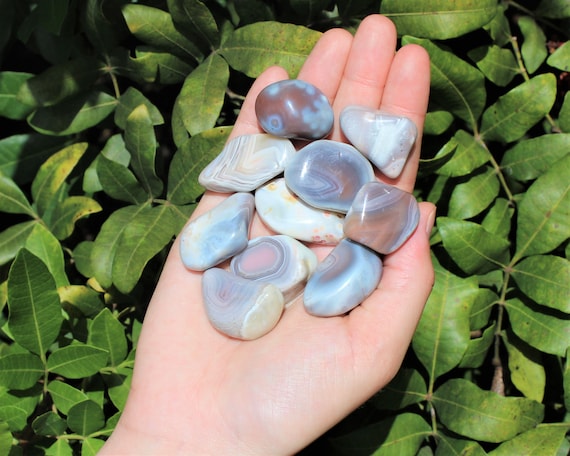 Pink Botswana Agate Tumbled Stones: Choose How Many Pieces (Premium Quality 'A' Grade)