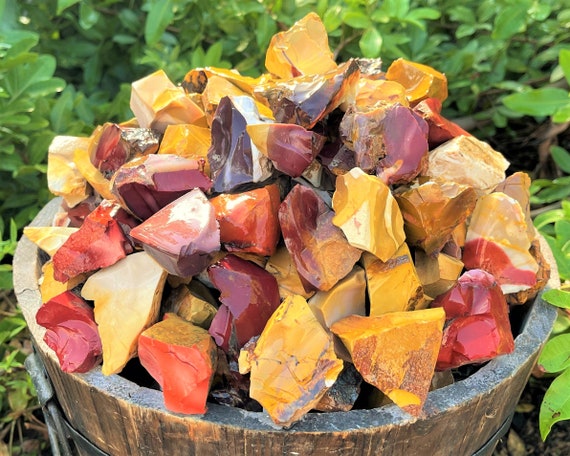 Mookaite Rough Natural Stones: Choose Ounces or lb Bulk Wholesale Lots (Premium Quality 'A' Grade)