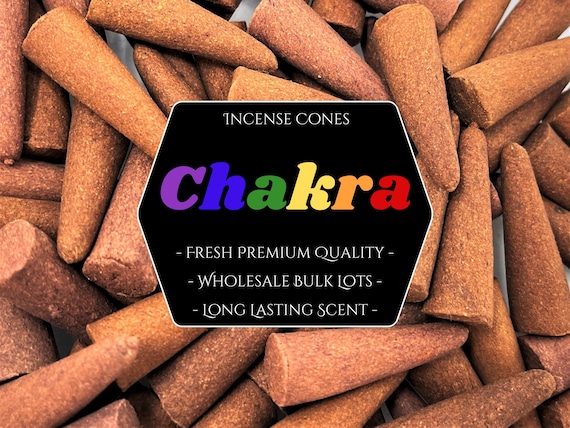 CHAKRA Incense Cones: Choose 10, 20, 50, 100 or 200 Bulk Lots