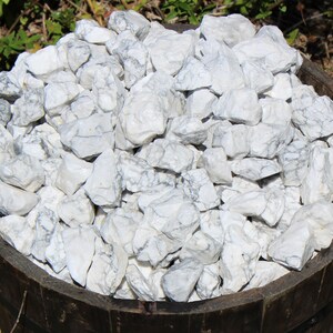 White Howlite Rough Natural Stones - Wholesale Bulk Lots ('A' Grade Raw ...
