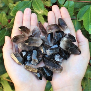 Smoky Quartz Crystal Points: Choose Ounces or lb Bulk Wholesale Lots (Premium Quality 'A' Grade)