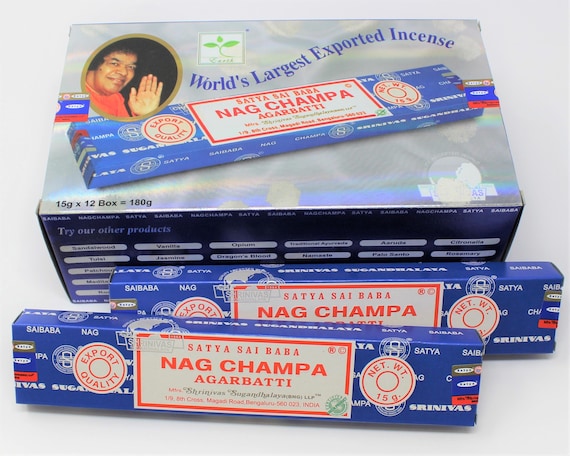 Satya Nag Champa Incense Sticks 15 gram ORIGINAL: Choose How Many Packs