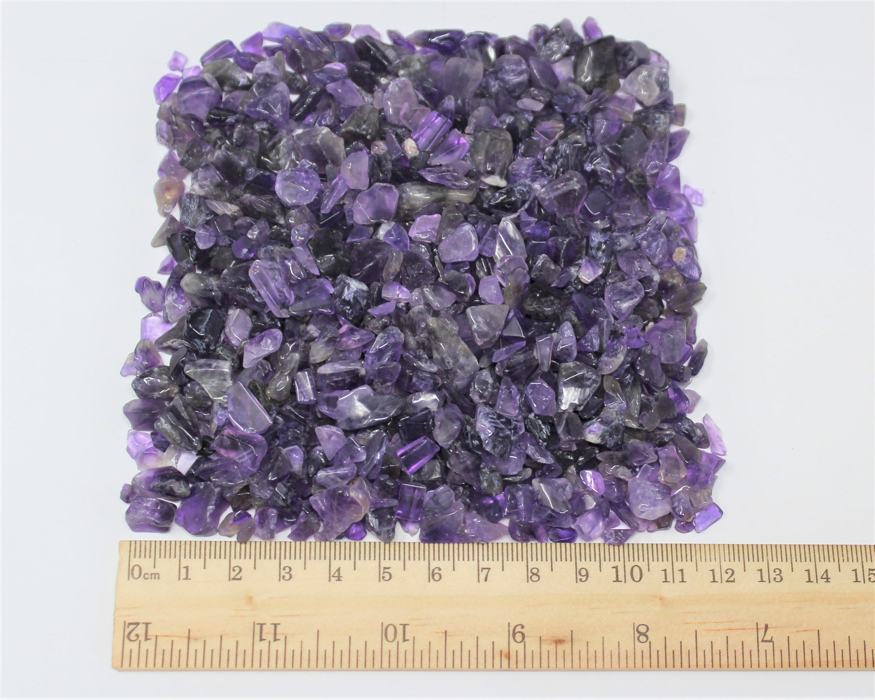 Amethyst Semi Tumbled Gemstone Mini Chips 5 15 mm Choose Ounces or lb Loose Wholesale Bulk