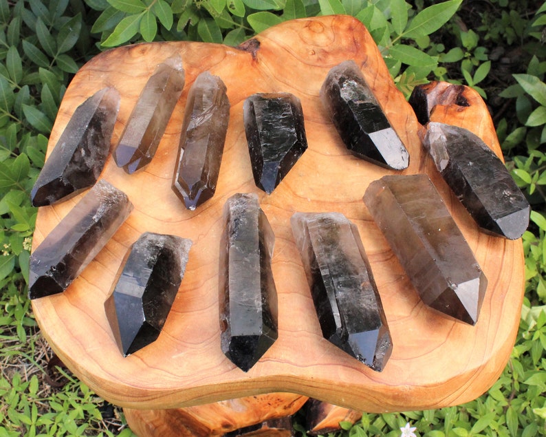 Smoky Quartz Points: 'AAA' Grade Smoky Quartz Crystal Point Choose Size Premium Quality image 9