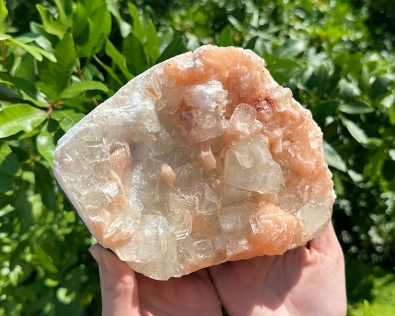 Apophyllite & Stilbite Crystal Cluster - EXACT SPECIMEN Shown (AAA Grade Premium Quality Natural Apophyllite Cluster with Inclusions, AP1)