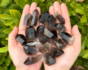 Smoky Quartz Crystal Points: Choose Ounces or lb Bulk Wholesale Lots (Premium Quality &#39;A&#39; Grade)