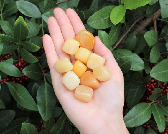 Yellow Aventurine Tumbled Stones: Choose How Many Pieces (Premium Quality 'A' Grade)