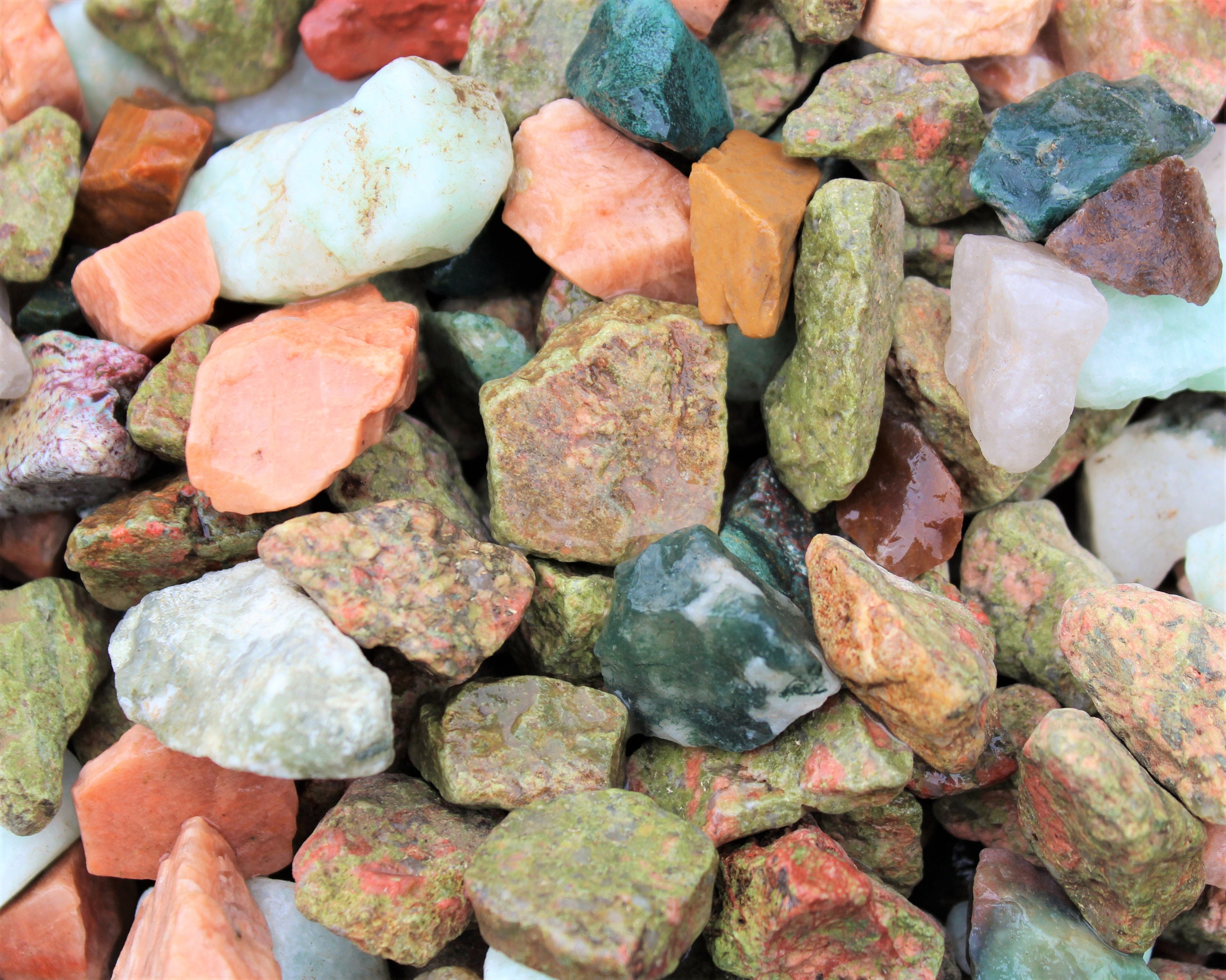 Rough Natural Gemstones Premium Grade India Mix Beautiful Assortment