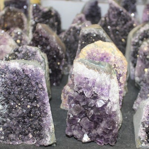 Amethyst Cut Base Clusters, CLEARANCE Quality Crystal Quartz Geodes B Grade, Crazy Cheap: Choose Size Amethyst Free Standing Crystals 画像 7
