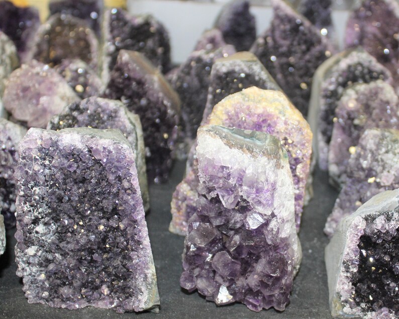 Amethyst Cut Base Clusters, CLEARANCE Quality Crystal Quartz Geodes B Grade, Crazy Cheap: Choose Size Amethyst Free Standing Crystals 画像 7