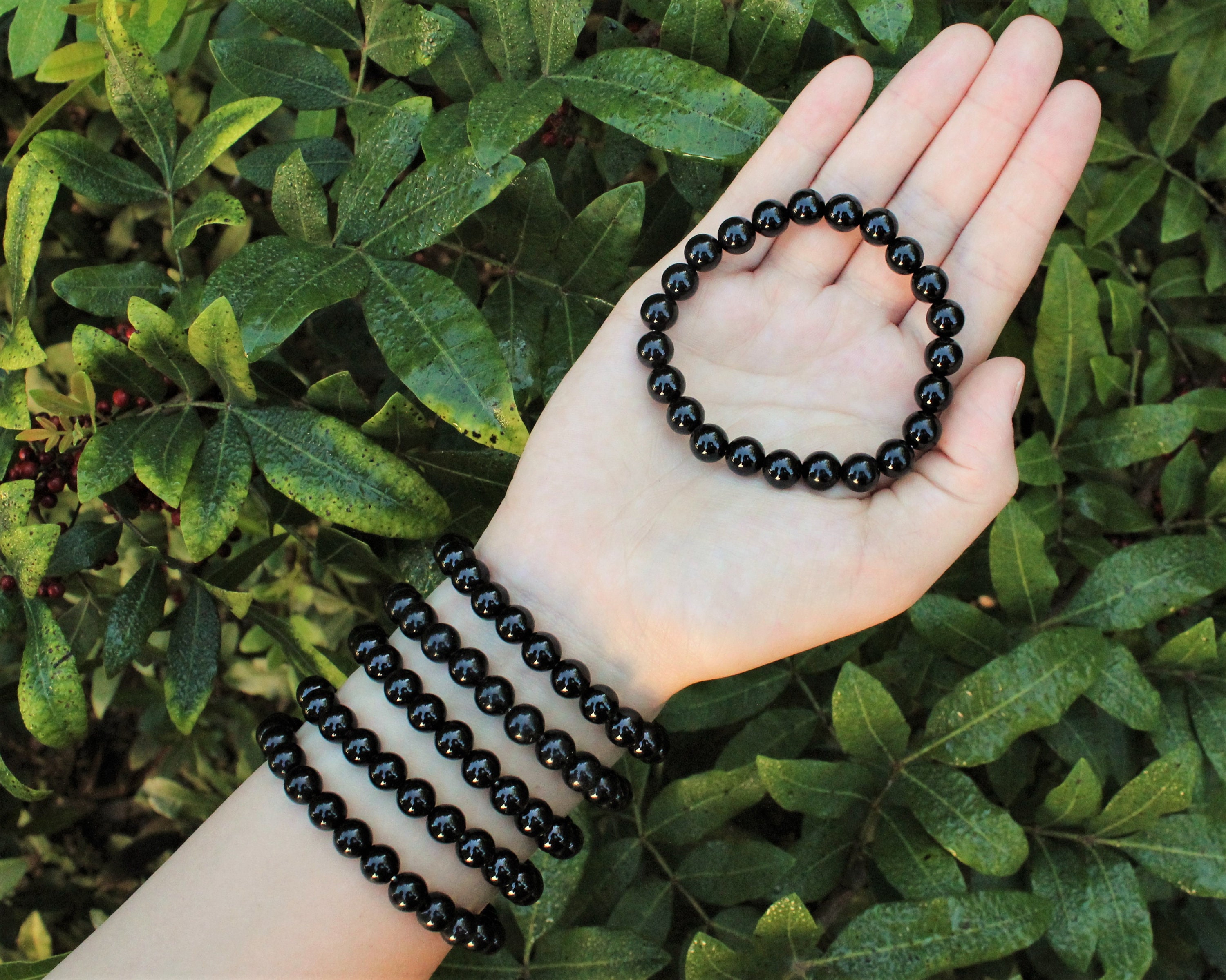 Natural Stone Crystal Bead Bracelets For Women Handmade Minimalist