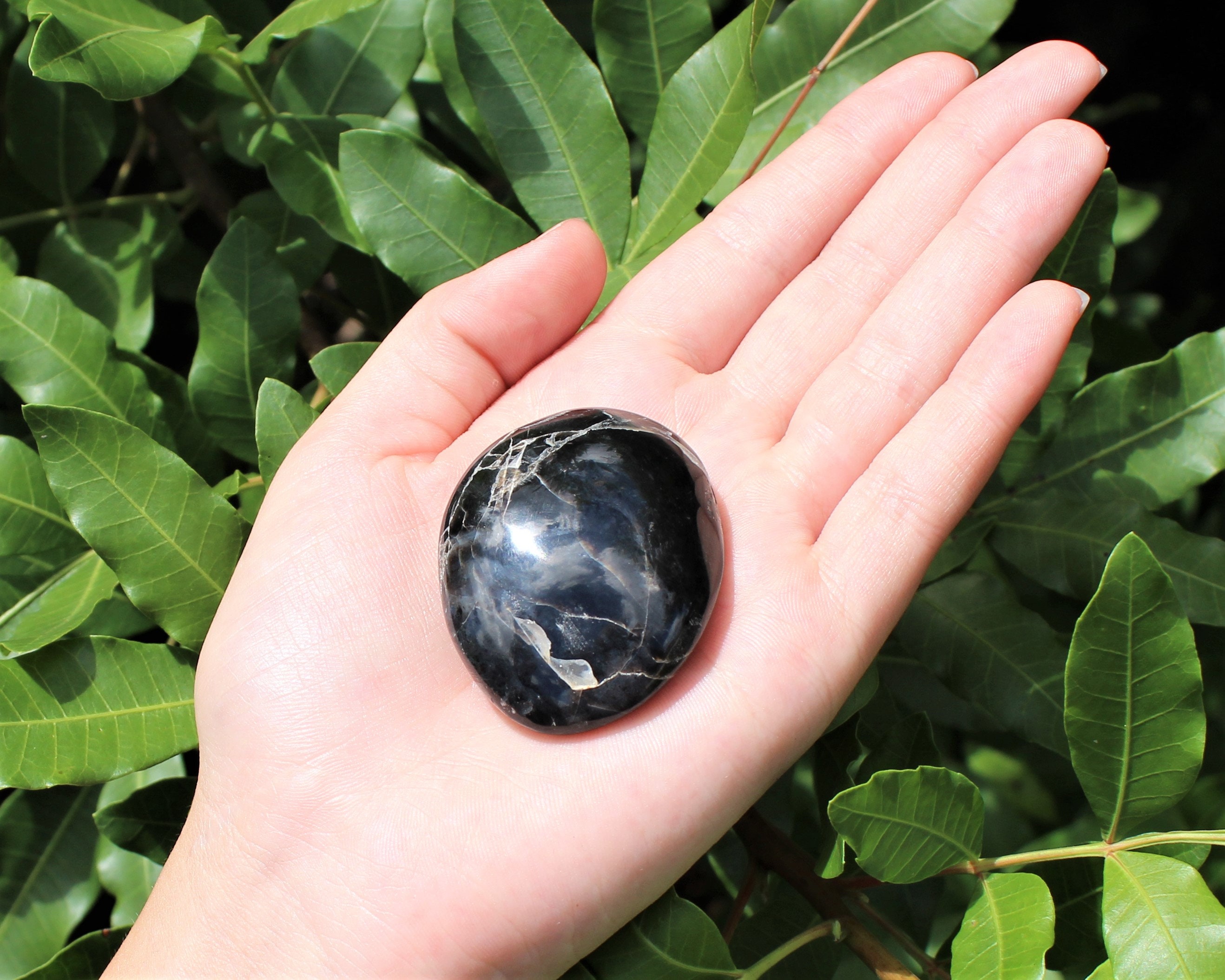 Black Moonstone Hand Polished Stones Choose How Many Pieces ('AAA